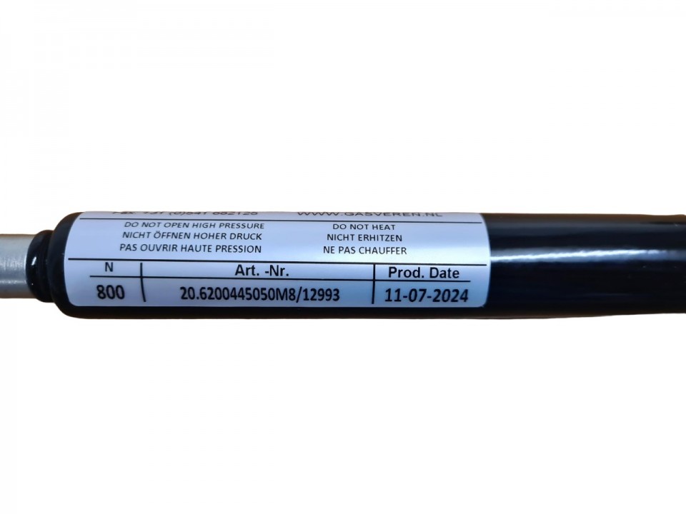 Gasveer bakfiets 505mm 800N (81-3-d)