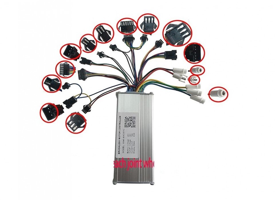 (224A2d) Elektrische fietscontroller X040-AXC001B 48V