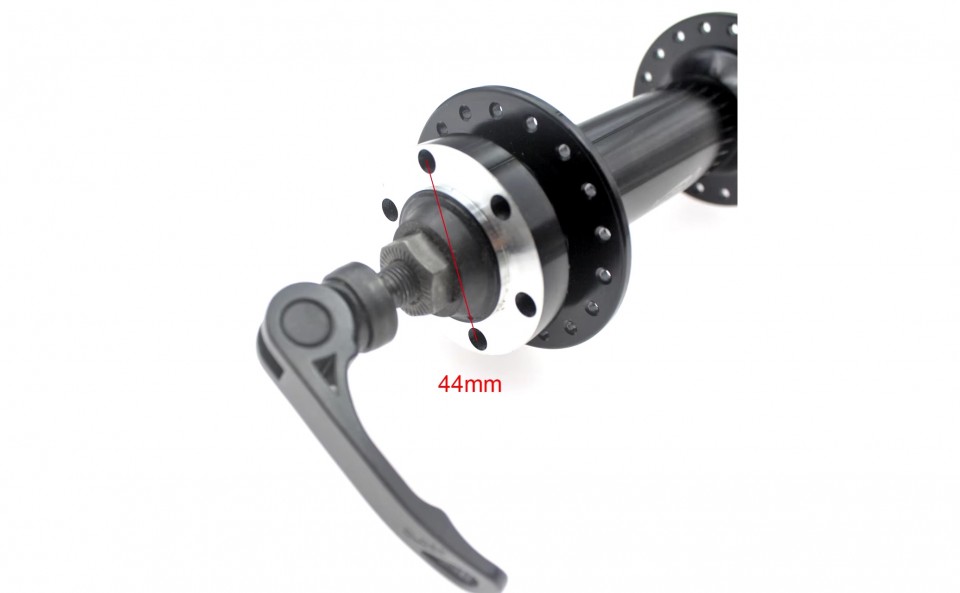 (225A5c) Voorwielnaaf met asbout Coswheel Fatbike