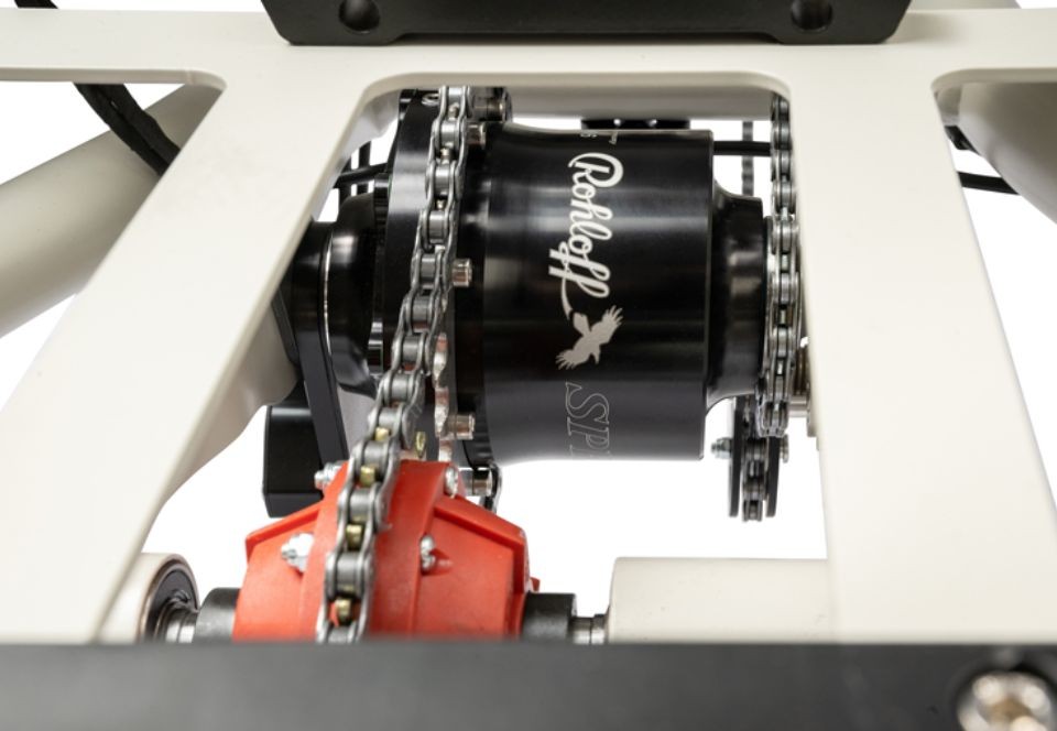 Pfautec Scoobo+ - zijdegrijs - elektrische driewieler