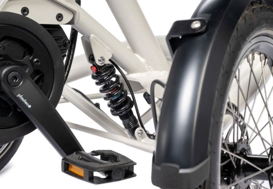 Pfautec Tibo+ - zijdegrijs - elektrische vierwieler