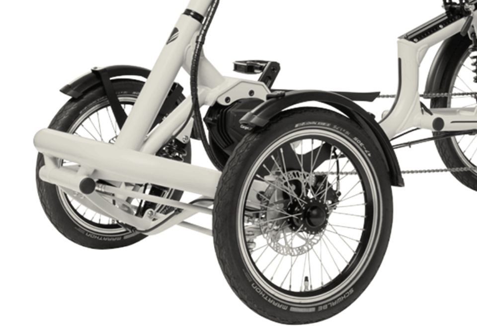 Pfautec Tibo+ - zijdegrijs - elektrische vierwieler