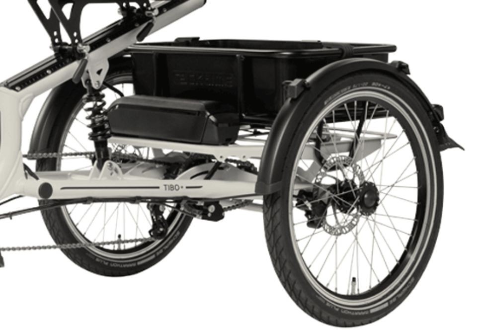 Pfautec Tibo+ - zijdegrijs - elektrische vierwieler