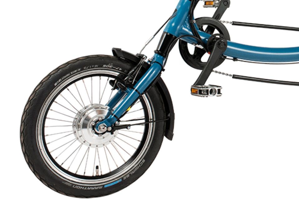 Pfautec Scootertrike FM - azuurblauw - elektrische driewieler