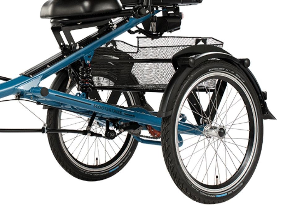 Pfautec Scootertrike FM - azuurblauw - elektrische driewieler