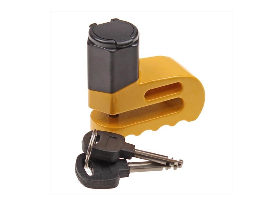 (92-2-a) Schijfremslot MKX mini 5.5mm geel