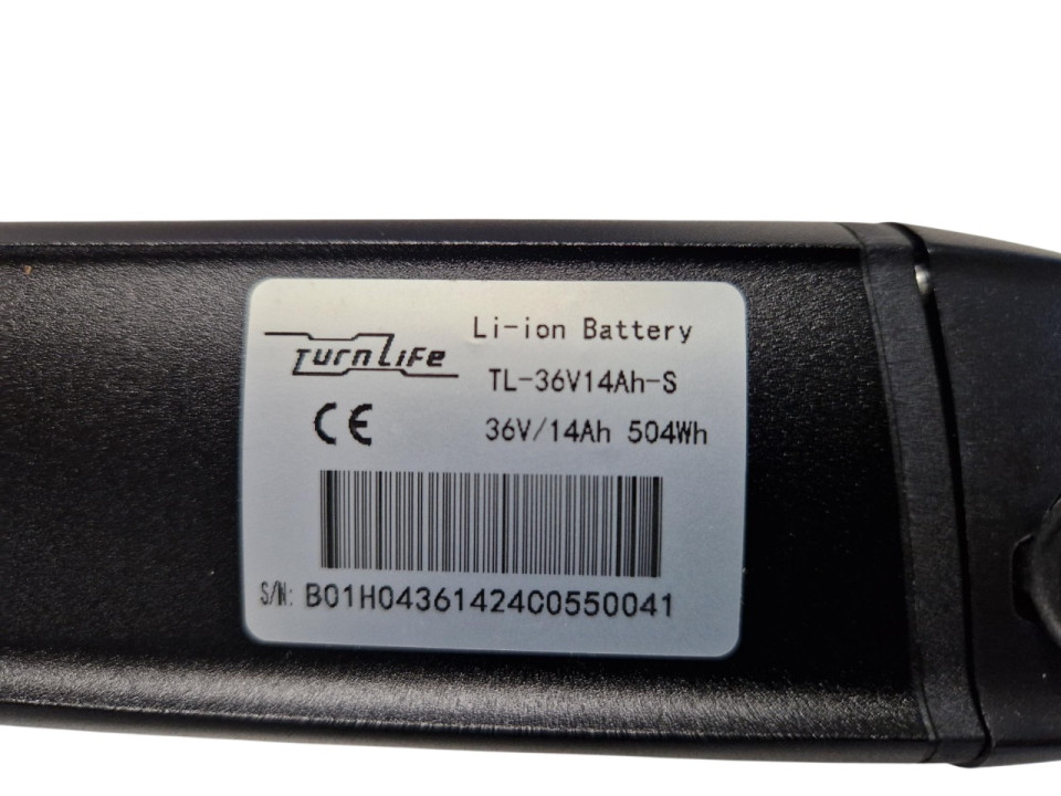 Turnlife accu + slede + oplader 36V 14Ah 504Wh (89-5-a)
