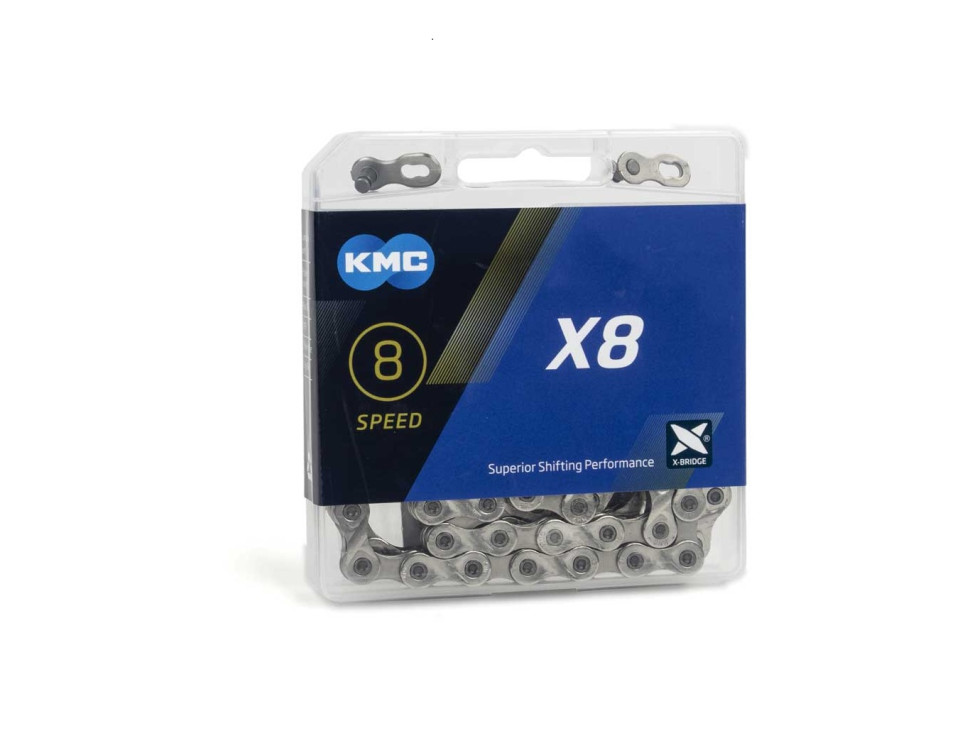 Ketting KMC X8 7/8V 3/32 Zilver 114 Sch. (67-5-c) 