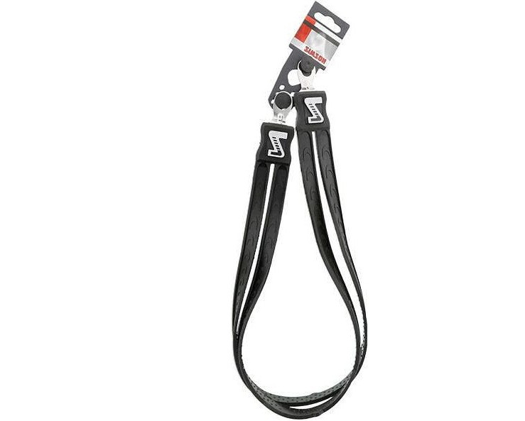 Snelbinder Duo Simson rubber met 2 binders - zwart (107-4-e)