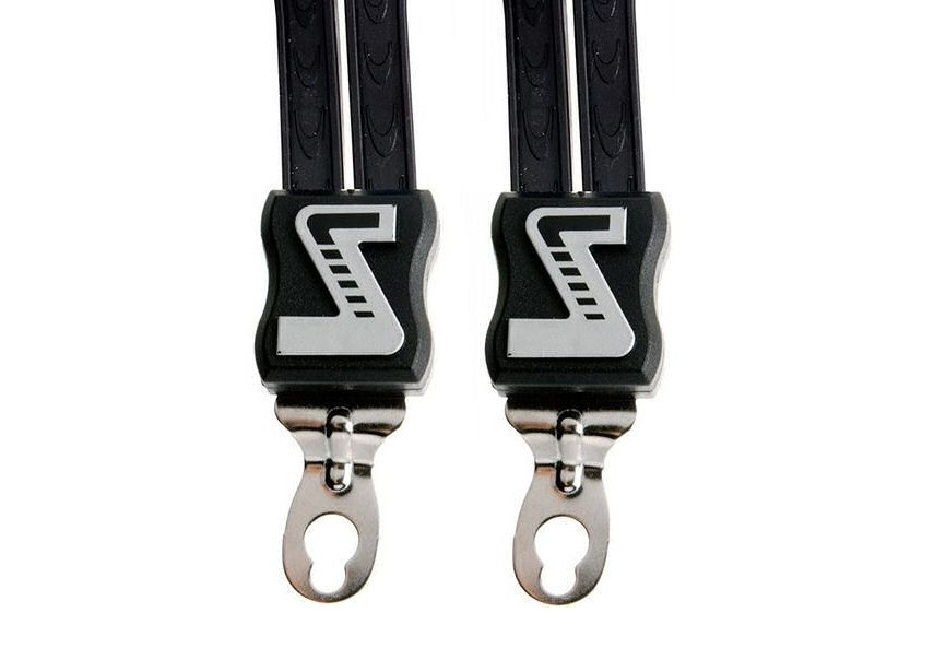 Snelbinder Duo Simson rubber met 2 binders - zwart (107-4-e)