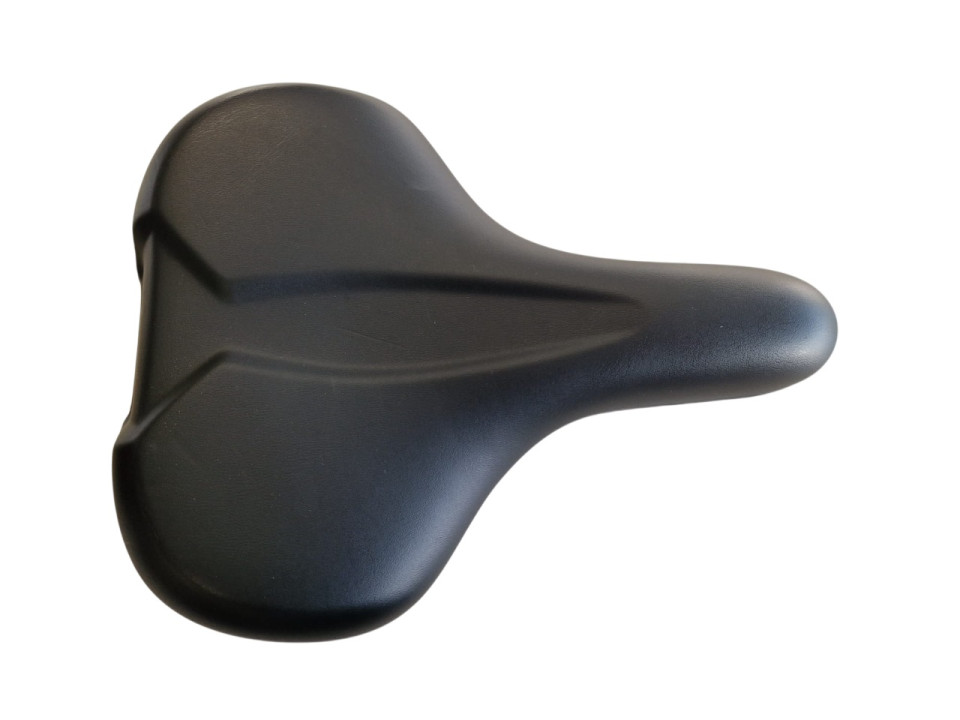 Fietszadel zwart breed (85-2-b)