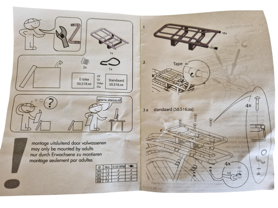 Bevestigingset Steco drager (107-5-f)