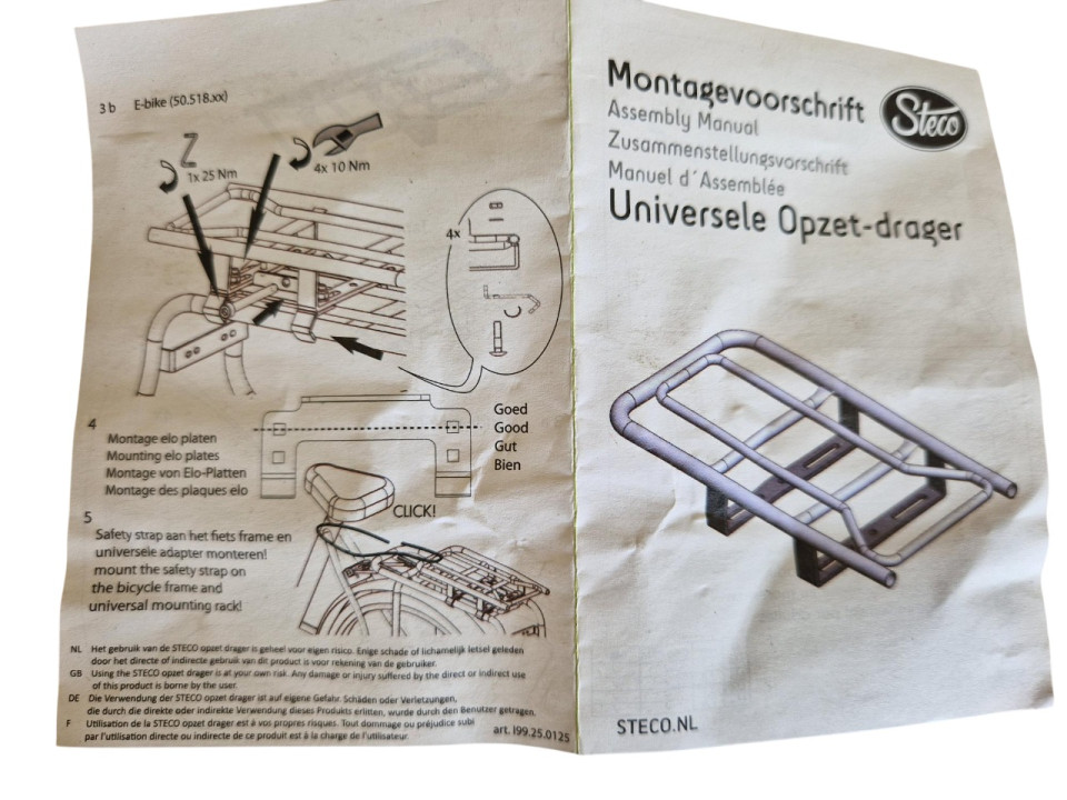 Bevestigingset Steco drager (107-5-f)