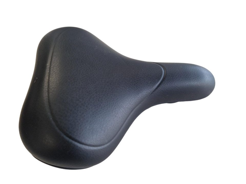 Fietszadel zwart breed (85-3-g)