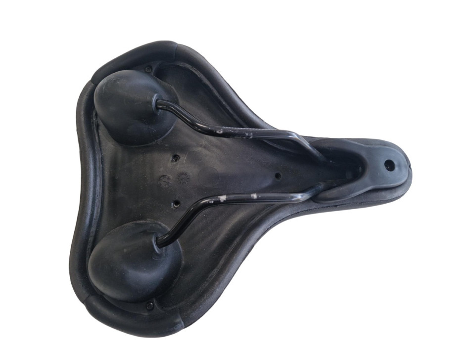 Fietszadel zwart breed (85-3-g)