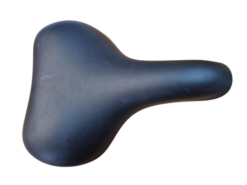 Fietszadel zwart breed (85-3-h)