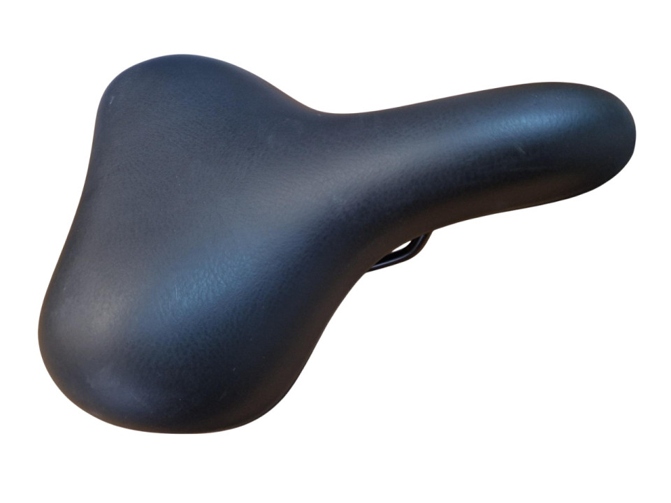 Fietszadel zwart breed (85-3-h)