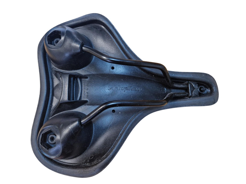 Fietszadel zwart breed (85-3-h)