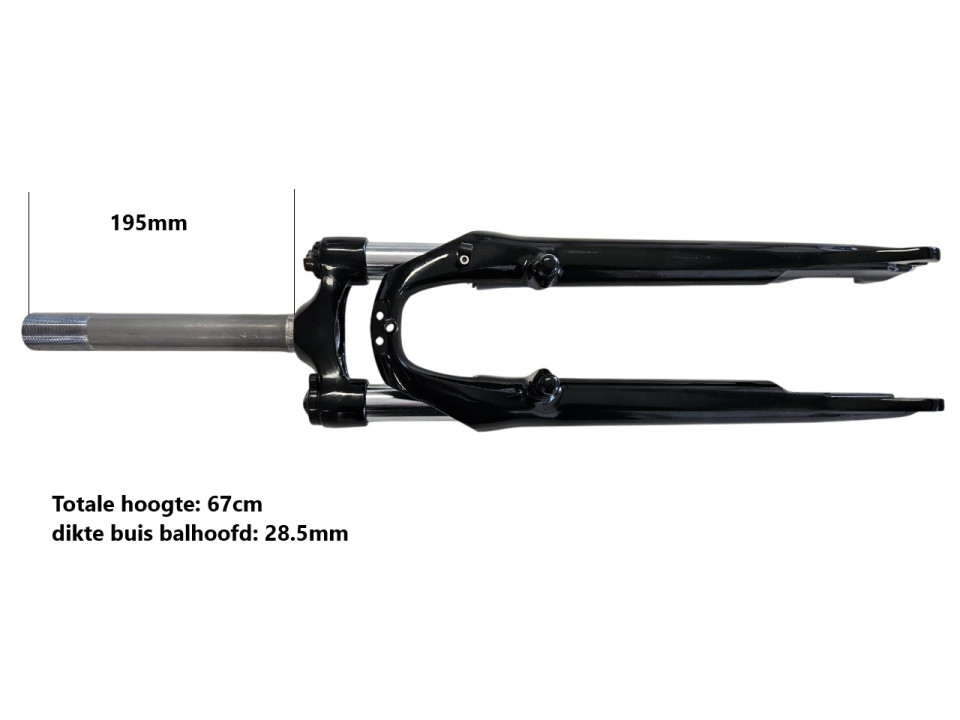 Voorvork Duo shock V-brake-diskbrake (102-4-b)