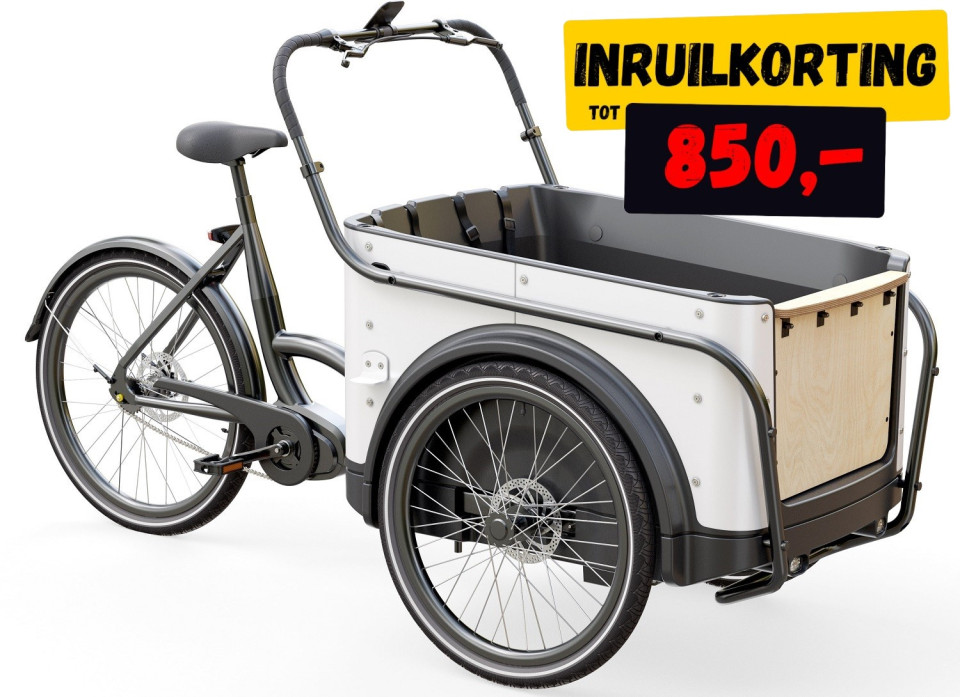 Royal 3W Premium Plus - elektrische driewieler bakfiets