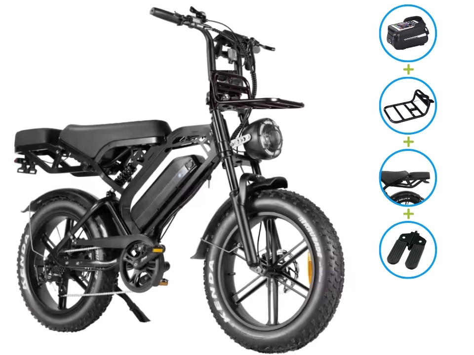 QM V20 PRO Power Cargo - zwart - elektrische fatbike