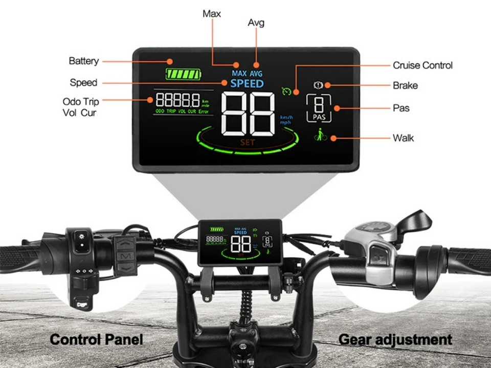 QM V20 Pro Daily Usual - zwart - elektrische fatbike