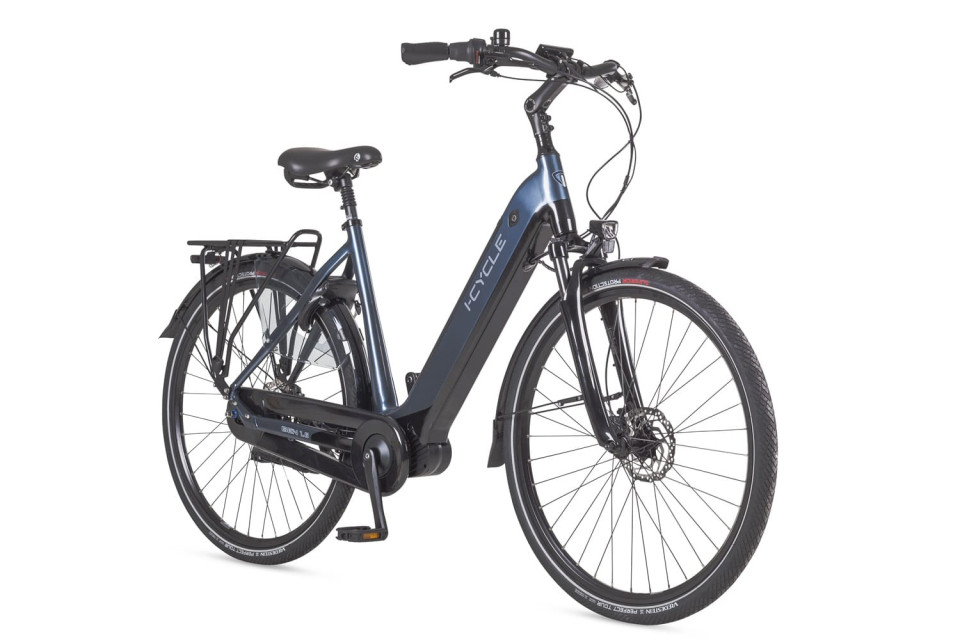 Icycle Vibe 1.6 - blauw - elektrische damesfiets