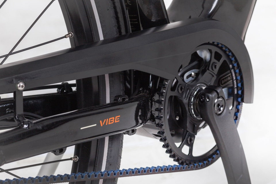 Icycle Vibe Belt - mat groen/grijs - elektrische damesfiets