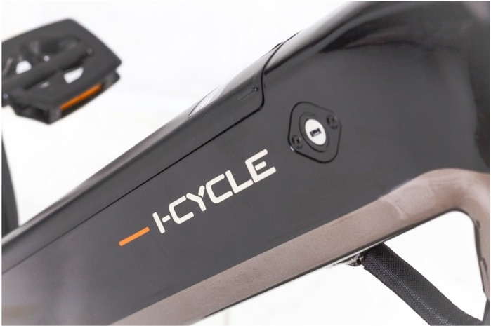 Icycle Vibe Belt - glanzend zwart - elektrische herenfiets