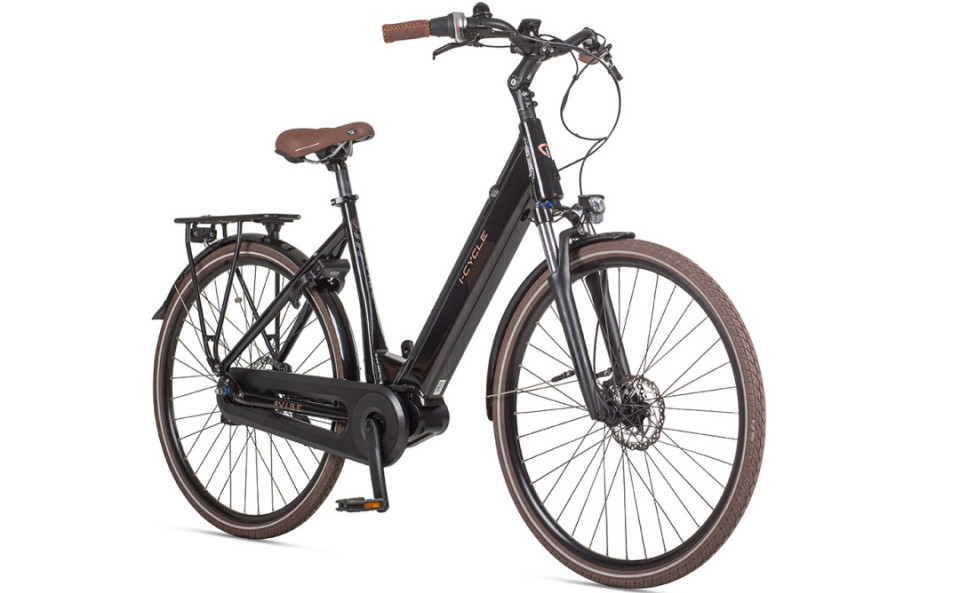Icycle Vibe MM - zwart - elektrische damesfiets