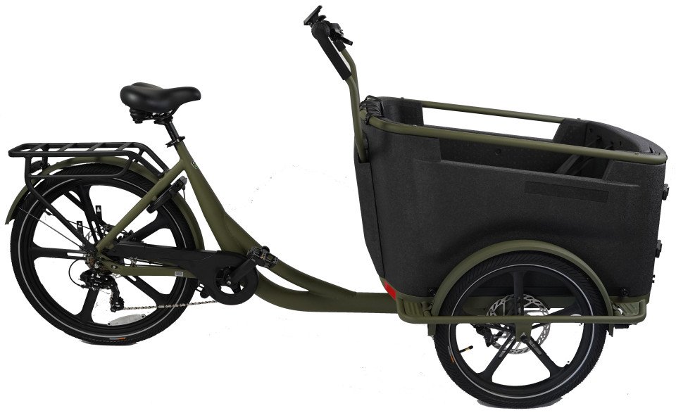 Van Rixtel Urban - mat groen - elektrische bakfiets