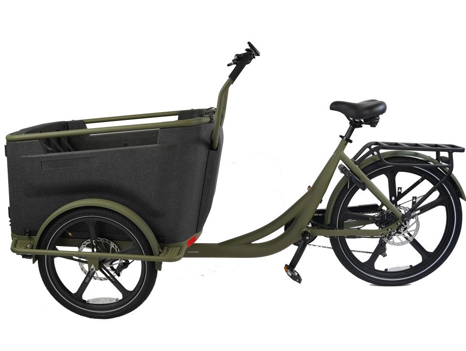Van Rixtel Urban - mat groen - elektrische bakfiets