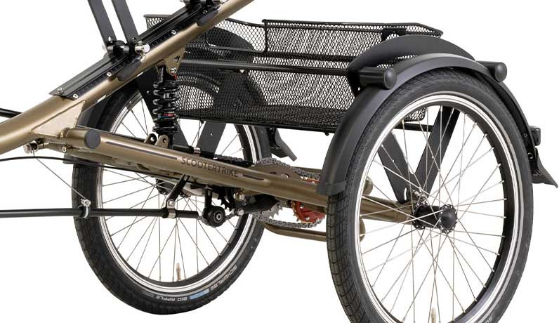 Pfautec Scootertrike FM - mat brons/goud - elektrische driewieler