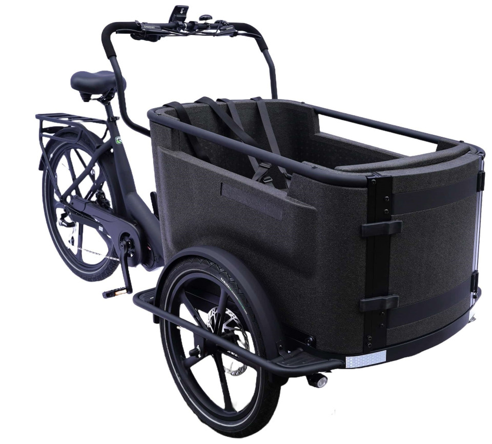 Van Rixtel Urban Plus - mat zwart - elektrische bakfiets