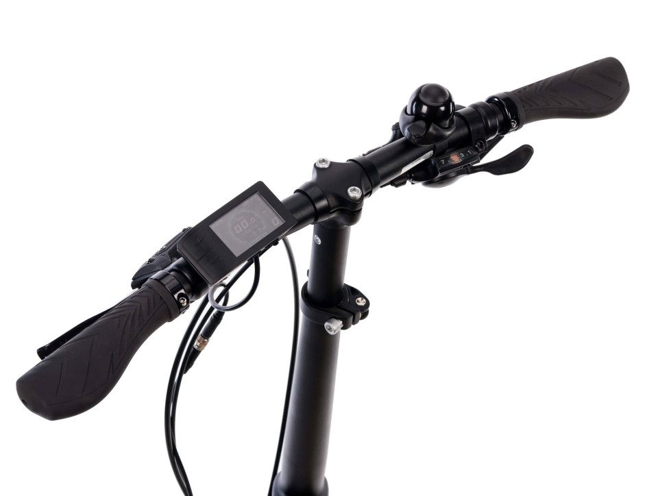 Qivelo Devron Fold middenmotor - zwart - elektrische vouwfiets 