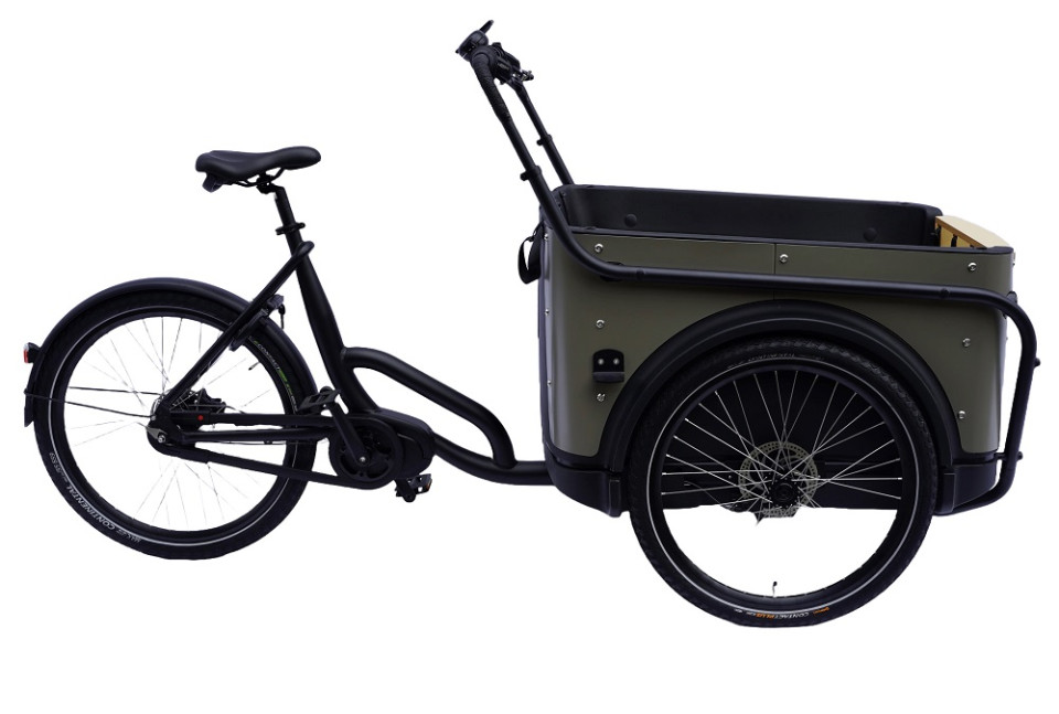 Royal Cargo Bike 3W Premium - taupe grijs - elektrische driewieler bakfiets
