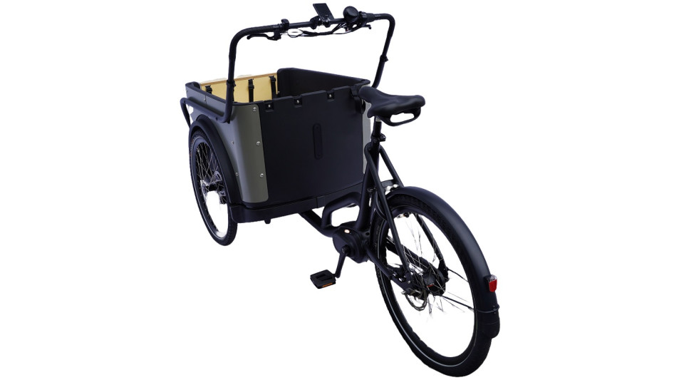 Royal Cargo Bike 3W Premium - taupe grijs - elektrische driewieler bakfiets