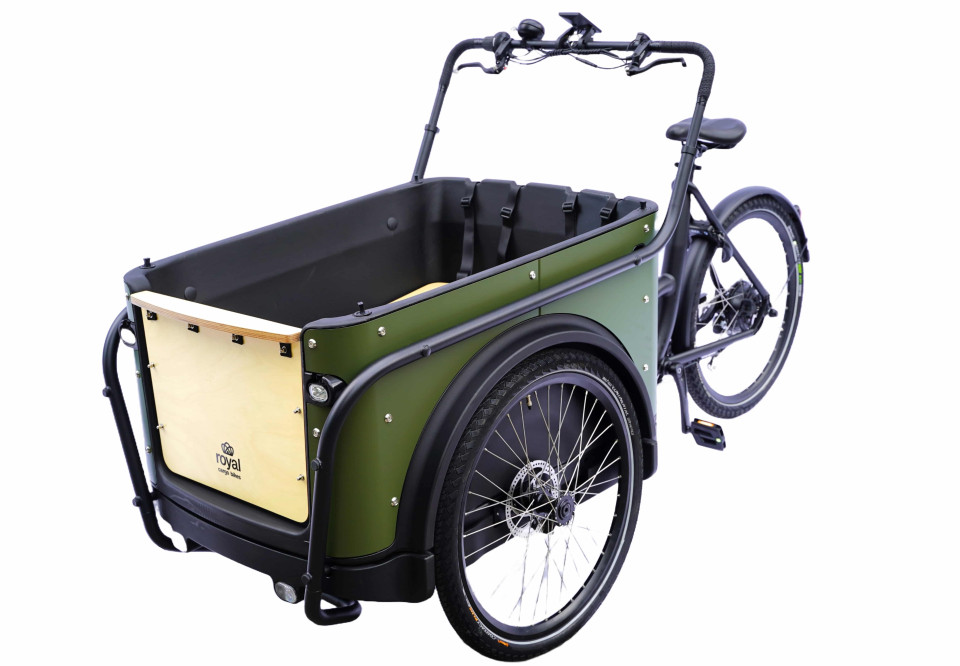 Royal Cargo Bike 3W Eco - groen - elektrische driewieler bakfiets