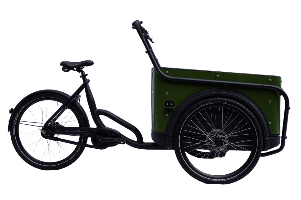 Royal Cargo Bike 3W Premium - groen - elektrische driewieler bakfiets