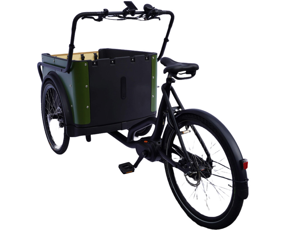 Royal Cargo Bike 3W Premium - groen - elektrische driewieler bakfiets