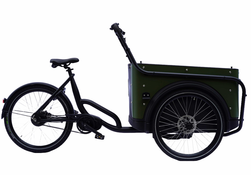 Royal Cargo Bike 3W Premium Plus - groen - elektrische bakfiets