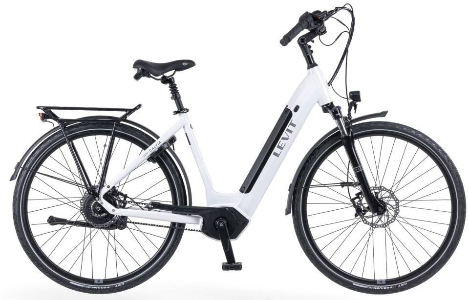 Levit Calvia 5 - wit parelmoer - elektrische damesfiets