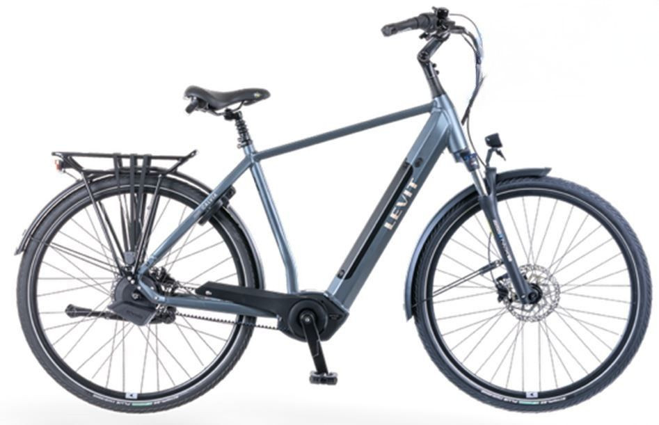 Levit Calvia 3 Automatiq - mat blauw - elektrische herenfiets