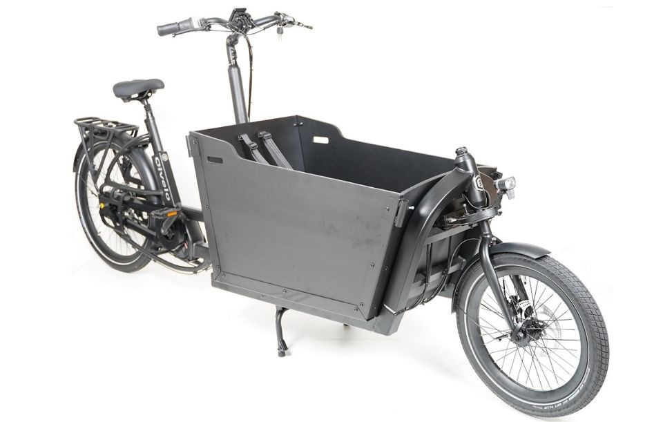 Qivelo Ananda Twowheel elektrische tweewieler bakfiets - mat zwart