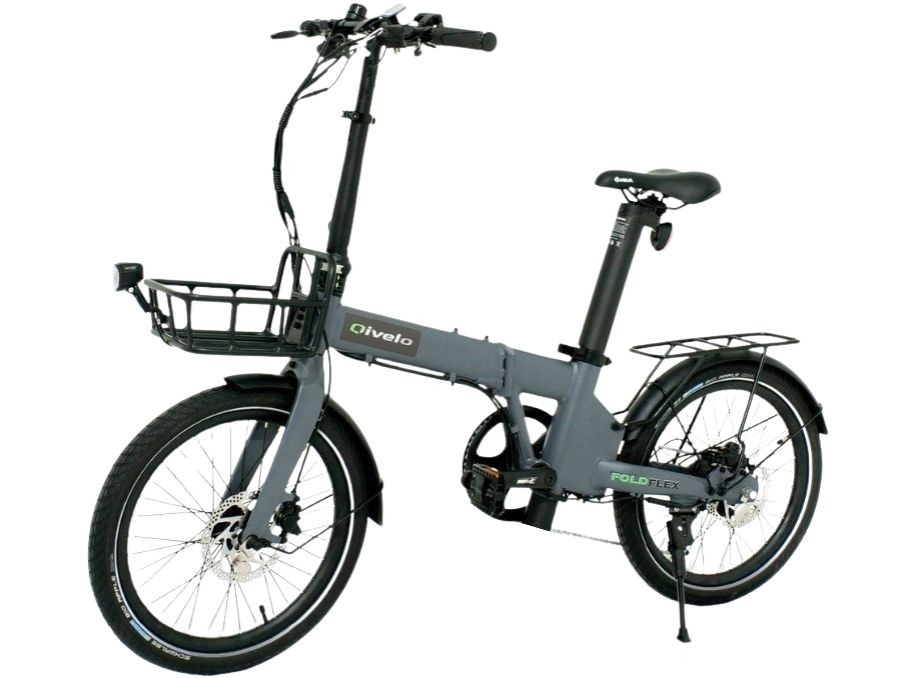 Qivelo Foldflex - mat grijs - elektrische vouwfiets