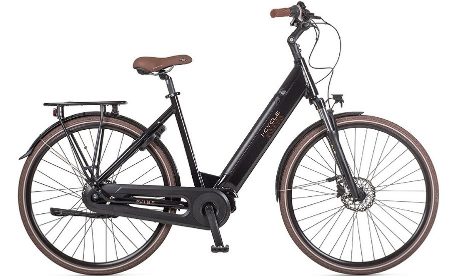Icycle Vibe MM - zwart - elektrische damesfiets