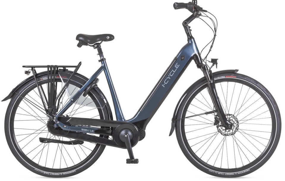 Icycle Vibe 1.6 - blauw - elektrische damesfiets
