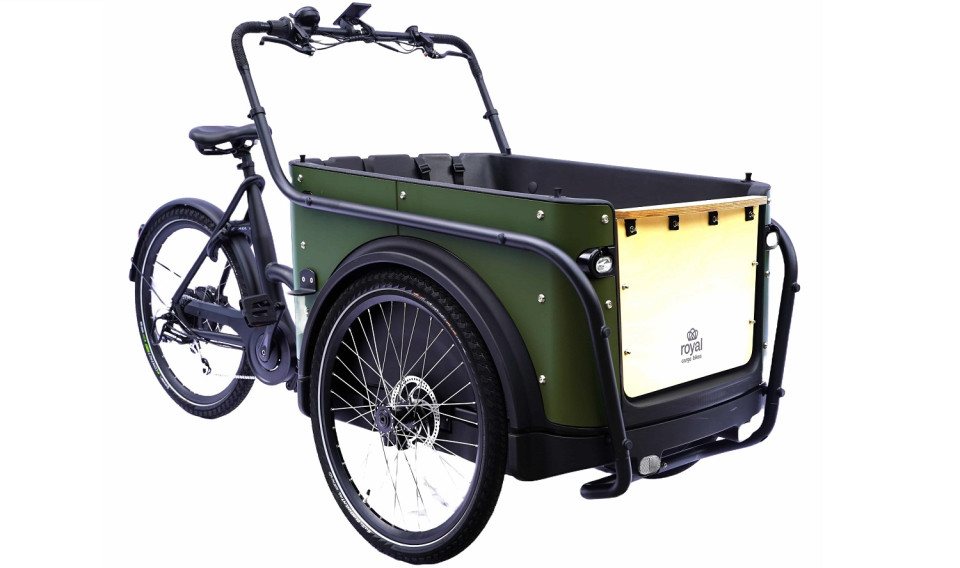 Royal Cargo Bike 3W Eco - groen - elektrische driewieler bakfiets