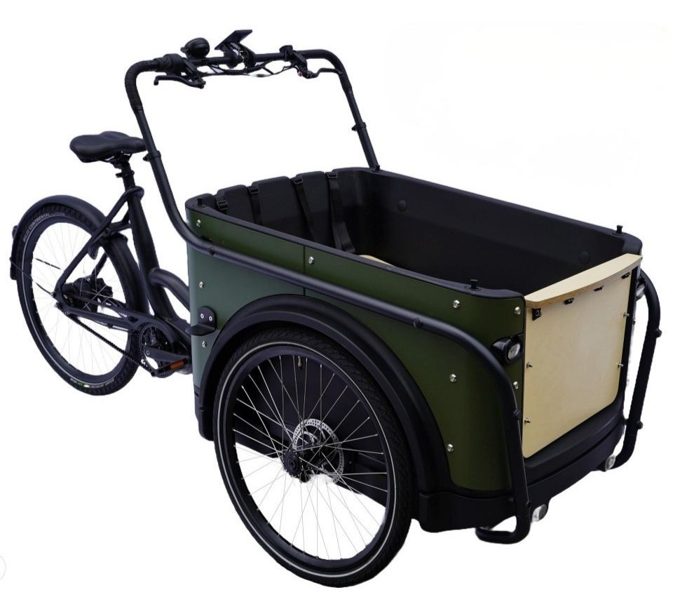 Royal Cargo Bike 3W Premium Plus - groen - elektrische bakfiets