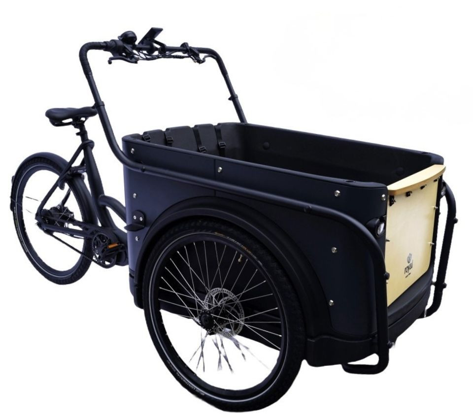 Royal Cargo Bike 3W Premium Plus - antraciet - elektrische bakfiets